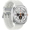 Samsung Galaxy Watch Ultra (2025) Titanium 47mm Αδιάβροχο με eSIM και Παλμογράφο (Λευκό)