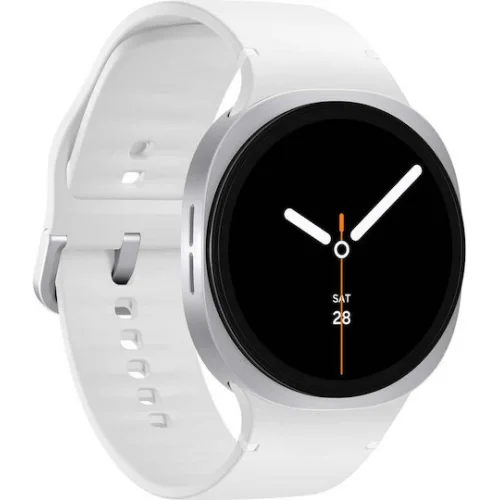 Samsung Galaxy Watch8 Aluminium 44mm Αδιάβροχο με Παλμογράφο (Ασημί)