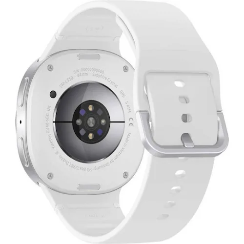 Samsung Galaxy Watch8 Aluminium 44mm Αδιάβροχο με Παλμογράφο (Ασημί)