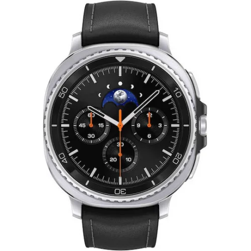 Samsung Galaxy Watch8 Classic Stainless Steel 46mm Αδιάβροχο με Παλμογράφο (Μαύρο)
