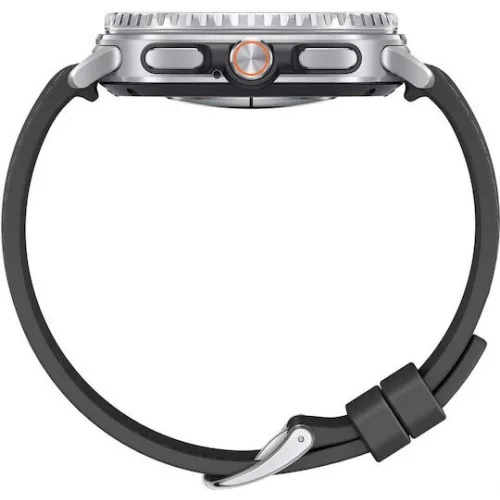 Samsung Galaxy Watch8 Classic Stainless Steel 46mm Αδιάβροχο με Παλμογράφο (Μαύρο)