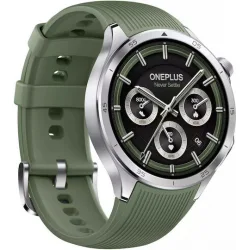 OnePlus Watch 3 Stainless Steel 47mm Αδιάβροχο με Παλμογράφο (Emerald Titanium)