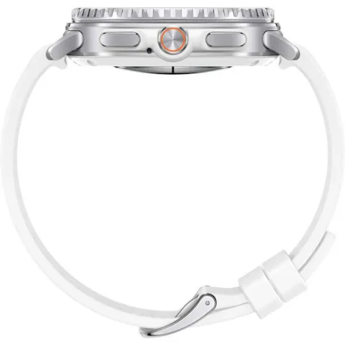 Samsung Galaxy Watch8 Classic Stainless Steel 46mm Αδιάβροχο με Παλμογράφο (Λευκό)