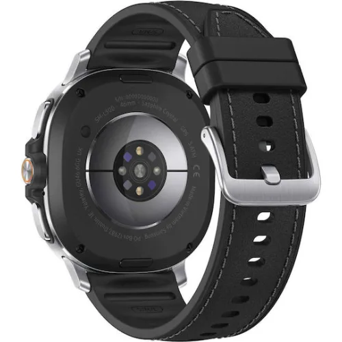 Samsung Galaxy Watch8 Classic LTE Stainless Steel 46mm Αδιάβροχο με eSIM και Παλμογράφο (Μαύρο)