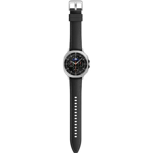 Samsung Galaxy Watch8 Classic LTE Stainless Steel 46mm Αδιάβροχο με eSIM και Παλμογράφο (Μαύρο)
