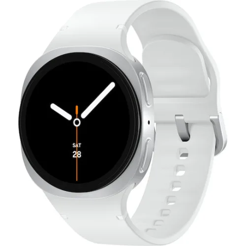 Samsung Galaxy Watch8 Aluminium 40mm Αδιάβροχο με Παλμογράφο (Ασημί)