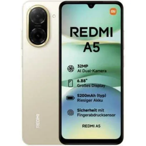 Xiaomi Redmi A5 4G Dual SIM (3/64GB) Sandy Gold Xiaomi Redmi A5 4G Dual SIM (3/64GB) Sandy Gold