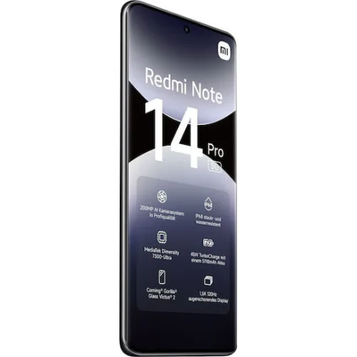 Xiaomi Redmi Note 14 Pro 5G Dual SIM (12/512GB) Midnight Black