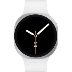 Samsung Galaxy Watch8 LTE Aluminium 40mm Αδιάβροχο με eSIM και Παλμογράφο (Ασημί)