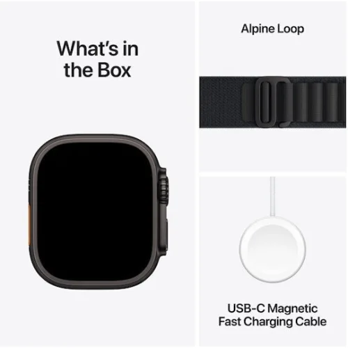 Watch Apple Watch Ultra 3 (2025) 5G 49mm Black Titanium Case with Alpine Loop M - Black