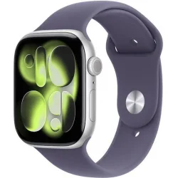 Apple Watch Series 11 Aluminium 46mm Αδιάβροχο με Παλμογράφο (Silver Aluminium Case with Purple Fog Sport Band - M/L) Apple Watch Series 11 Aluminium 46mm Αδιάβροχο με Παλμογράφο (Silver Aluminium Case with Purple Fog Sport Band - M/L)