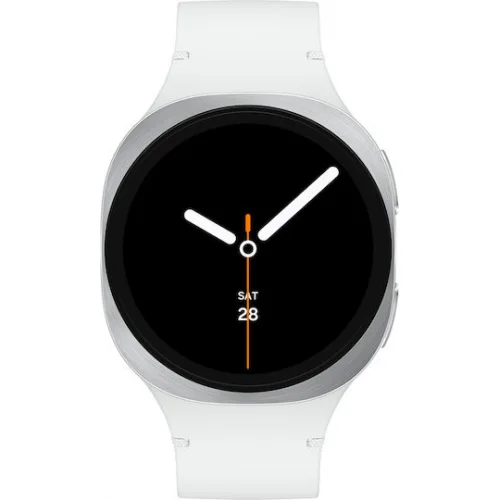 Samsung Galaxy Watch8 Aluminium 40mm Αδιάβροχο με Παλμογράφο (Ασημί)