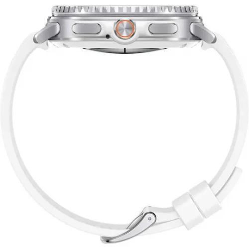 Samsung Galaxy Watch8 Classic Stainless Steel 46mm Αδιάβροχο με Παλμογράφο (Λευκό)