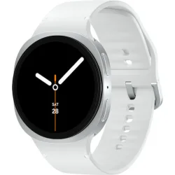 Samsung Galaxy Watch8 Aluminium 44mm Αδιάβροχο με Παλμογράφο (Ασημί)