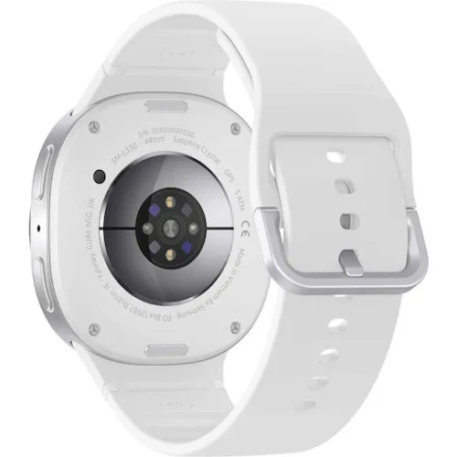 Samsung Galaxy Watch8 Aluminium 44mm Αδιάβροχο με Παλμογράφο (Ασημί)