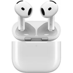 Apple AirPods 4 Earbud Bluetooth Handsfree Ακουστικά με Αντοχή στον Ιδρώτα και Θήκη Φόρτισης Λευκά