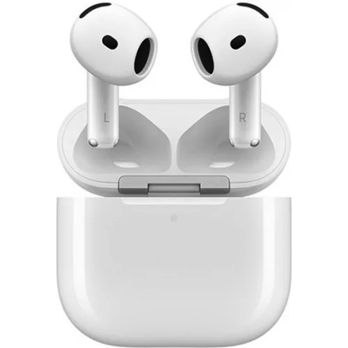 Apple AirPods 4 Earbud Bluetooth Handsfree Ακουστικά με Αντοχή στον Ιδρώτα και Θήκη Φόρτισης Λευκά