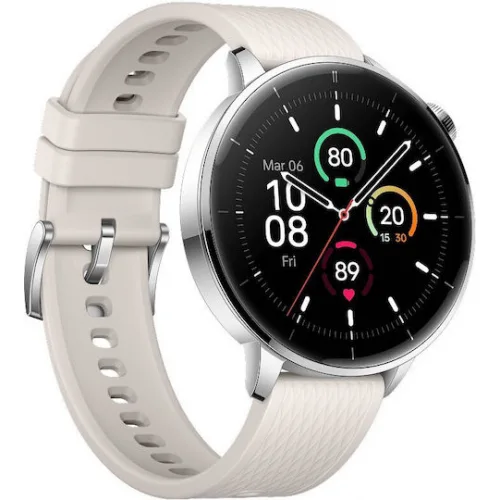 OnePlus Watch 3 Stainless Steel 43mm Αδιάβροχο με Παλμογράφο (Silver Steel)