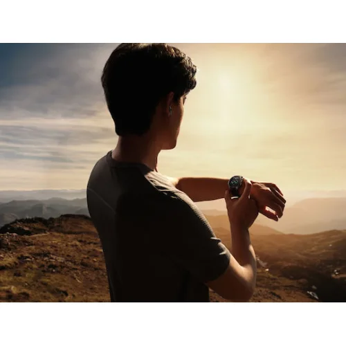 OnePlus Watch 3 Stainless Steel 47mm Αδιάβροχο με Παλμογράφο (Obsidian Titanium)