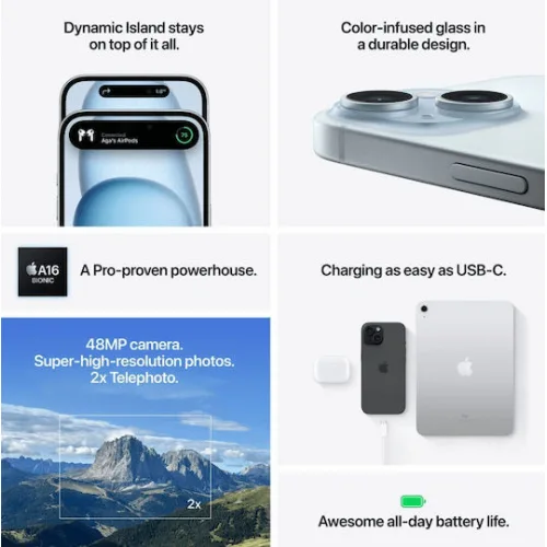 Apple iPhone 15 (6/128GB) Πράσινο