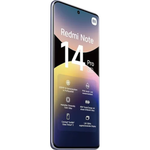 Xiaomi Redmi Note 14 Pro 5G Dual SIM (8/256GB) Lavender Purple Xiaomi Redmi Note 14 Pro 5G Dual SIM (8/256GB) Lavender Purple