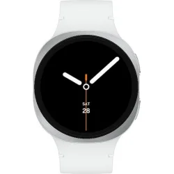 Samsung Galaxy Watch8 LTE Aluminium 44mm Αδιάβροχο με eSIM και Παλμογράφο (Ασημί)