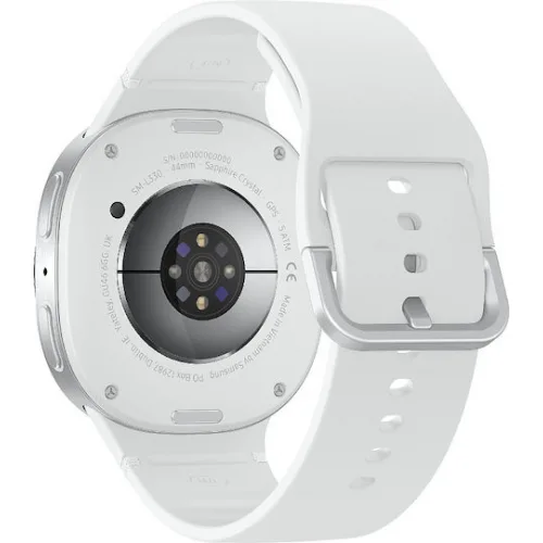 Samsung Galaxy Watch8 LTE Aluminium 44mm Αδιάβροχο με eSIM και Παλμογράφο (Ασημί)