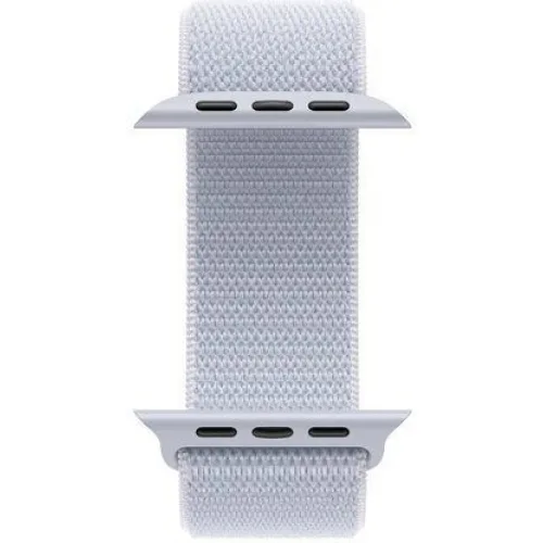 Apple Watch Series 10 Aluminium 46mm Αδιάβροχο με Παλμογράφο (Silver με Blue Cloud Sport Loop)