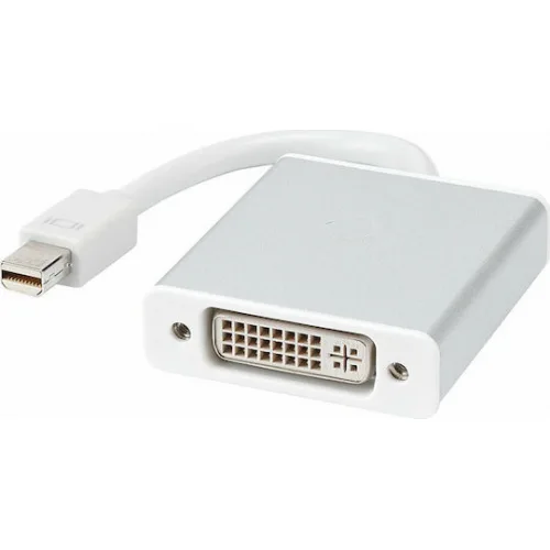 Μετατροπέας mini DisplayPort male σε DVI-I female Λευκό (18156)