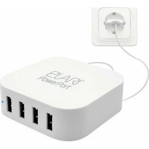 Elari Βάση Φόρτισης με 4 Θύρες USB-A σε Λευκό χρώμα (PowerPort 4)