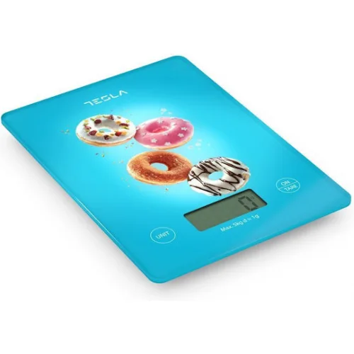 Tesla Ψηφιακή Ζυγαριά Κουζίνας 1gr/5kg Μπλε
