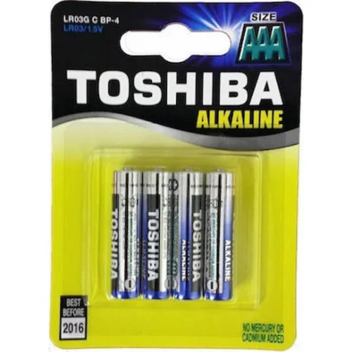 Toshiba High Power Αλκαλικές Μπαταρίες AAA 1.5V 4τμχ