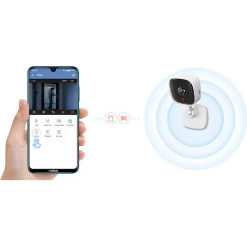 TP-LINK Tapo C100 v1 IP Κάμερα Παρακολούθησης Wi-Fi Full HD 1080p με Αμφίδρομη Επικοινωνία και Φακό 3.3mm
