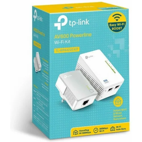 TP-LINK TL-WPA4220 KIT v5 Powerline Διπλό για Ασύρματη Σύνδεση Wi‑Fi 4 και 2 Θύρες Ethernet