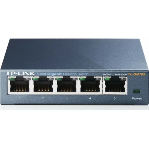 TP-LINK TL-SG105 v5 Unmanaged L2 Switch με 5 Θύρες Gigabit (1Gbps) Ethernet