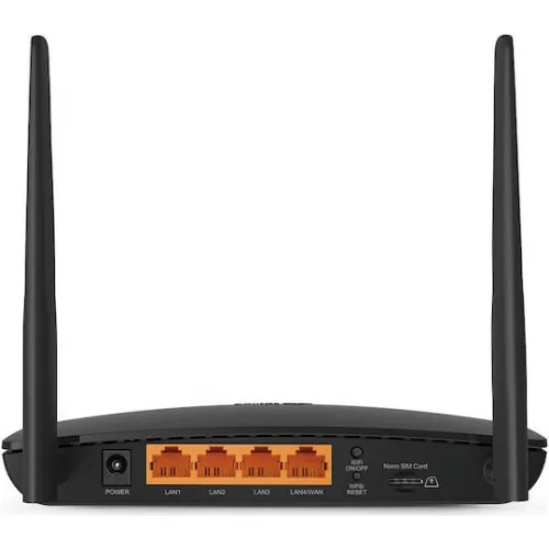 TP-LINK TL-MR6400 v7 Ασύρματο 4G Mobile Router Wi‑Fi 4 με 3 Θύρες Ethernet TP-LINK TL-MR6400 v7 Ασύρματο 4G Mobile Router Wi‑Fi 4 με 3 Θύρες Ethernet