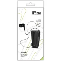 iPro RH219s In-ear Bluetooth Handsfree Ακουστικά Μαύρο/Γκρι