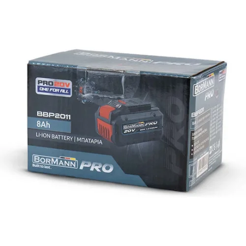 Bormann Pro Μπαταρία Εργαλείου Λιθίου 20V με Χωρητικότητα 8Ah BBP2011 Bormann Pro Μπαταρία Εργαλείου Λιθίου 20V με Χωρητικότητα 8Ah BBP2011