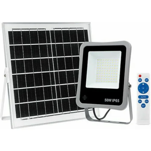 Bormann BLF2550 Ηλιακός Προβολέας LED 200W Ψυχρό Λευκό 6500K με Τηλεχειριστήριο