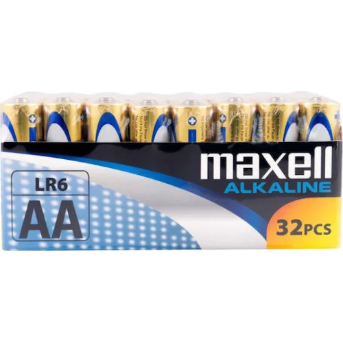 Maxell Αλκαλικές Μπαταρίες AA 1.5V 32τμχ