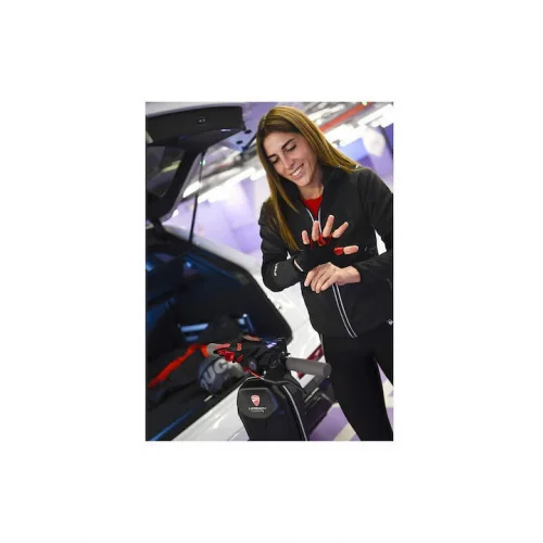Ducati Κοντά Γάντια Ποδηλασίας Ενηλίκων Μαύρα