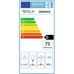 Tesla DB600SX Ελεύθερος Απορροφητήρας 60cm Inox