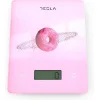 Tesla Ψηφιακή Ζυγαριά Κουζίνας 1gr/5kg Ροζ