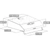 Tesla Ελεύθερος Απορροφητήρας 60cm Καφέ