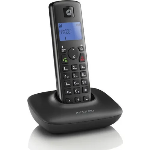 Motorola T401+ Ασύρματο Τηλέφωνο με Ελληνικό Μενού Μαύρο