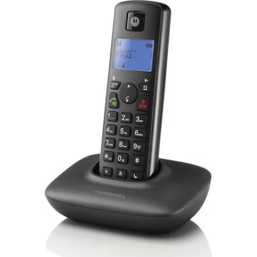 Motorola T401+ Ασύρματο Τηλέφωνο με Ελληνικό Μενού Μαύρο