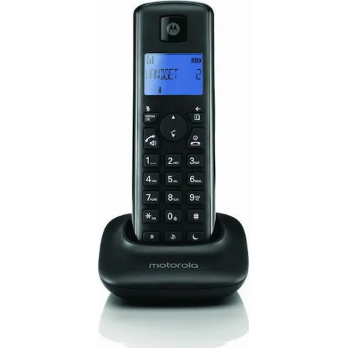 Motorola T401+ Ασύρματο Τηλέφωνο με Ελληνικό Μενού Μαύρο
