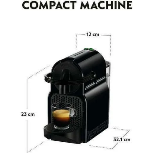 De'Longhi Inissia Καφετιέρα για Κάψουλες Nespresso Πίεσης 19bar Black