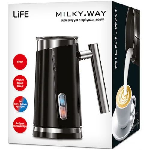 Life Milky Way Συσκευή για Ζεστό & Κρύο Αφρόγαλα με Αντικολλητική Επίστρωση 700ml