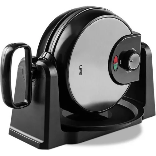 Life Waffle Pro Rotary Βαφλιέρα 4 Θέσεων σε Ορθογώνιο Σχήμα 1000W